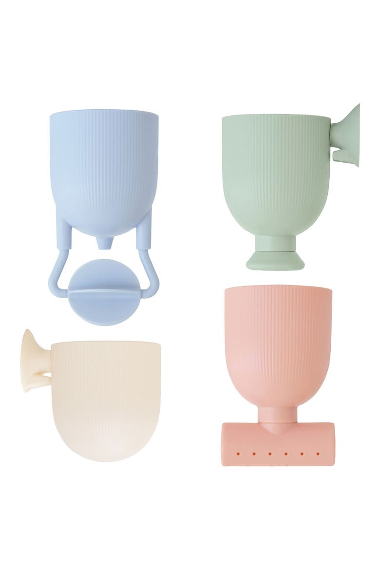 Set of 4 Pour & Play Bath Playset, Main, color, MULTI