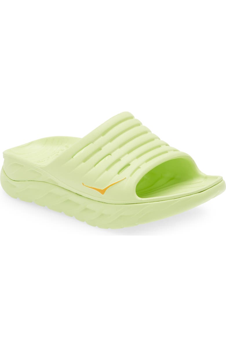 HOKA Gender Inclusive Ora Recovery Sport Slide, Main, color, Butterfly / Radiant Yellow