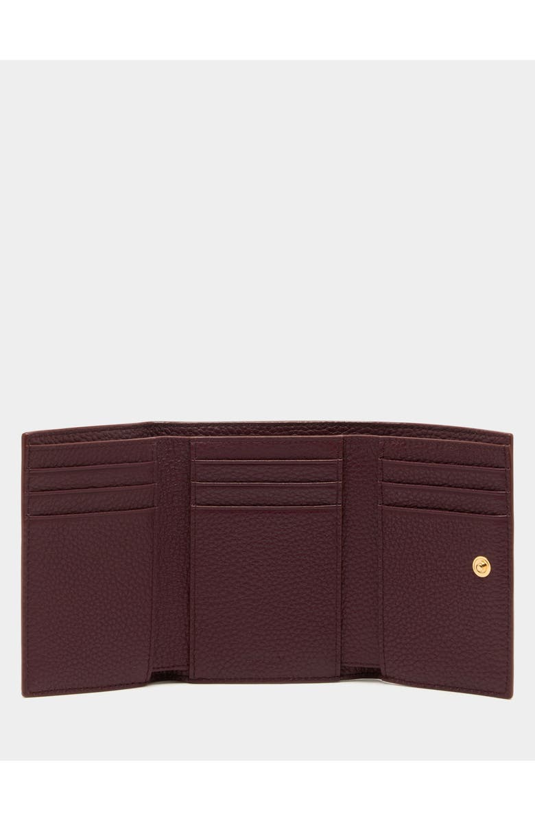 Bally Wallet in Dark Bordeaux Grained Leather, Alternate, color, 