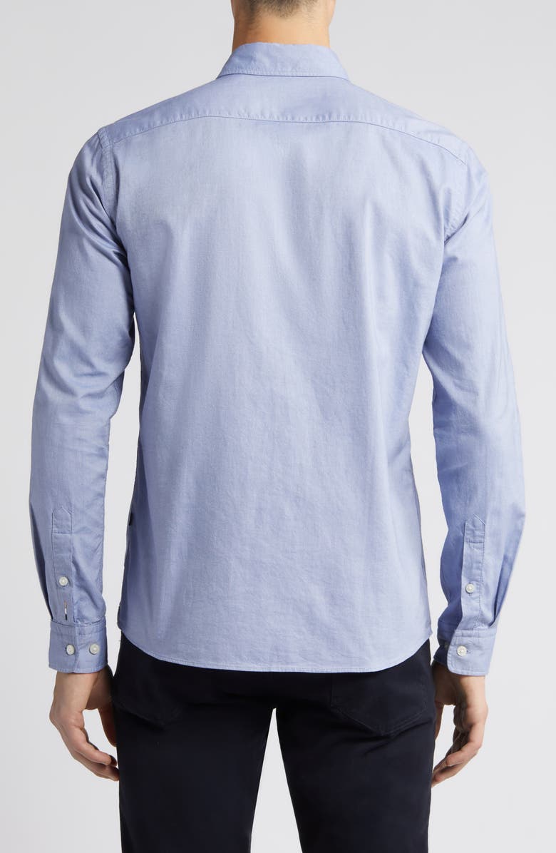 BOSS Roan Solid Button-Down Shirt, Alternate, color, Open Bu