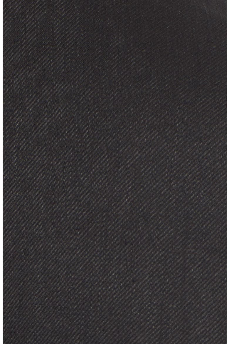 Pleated Drop Waist Linen Blend Dress, Alternate, color, BLACK