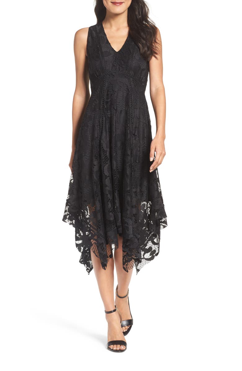Taylor Dresses Lace Fit & Flare Dress, Main, color,