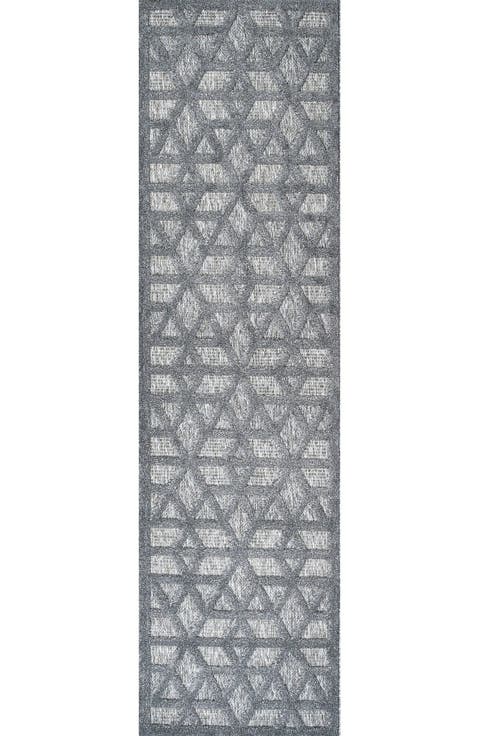 Talaia Neutral Geometric Indoor/Outdoor Area Rug