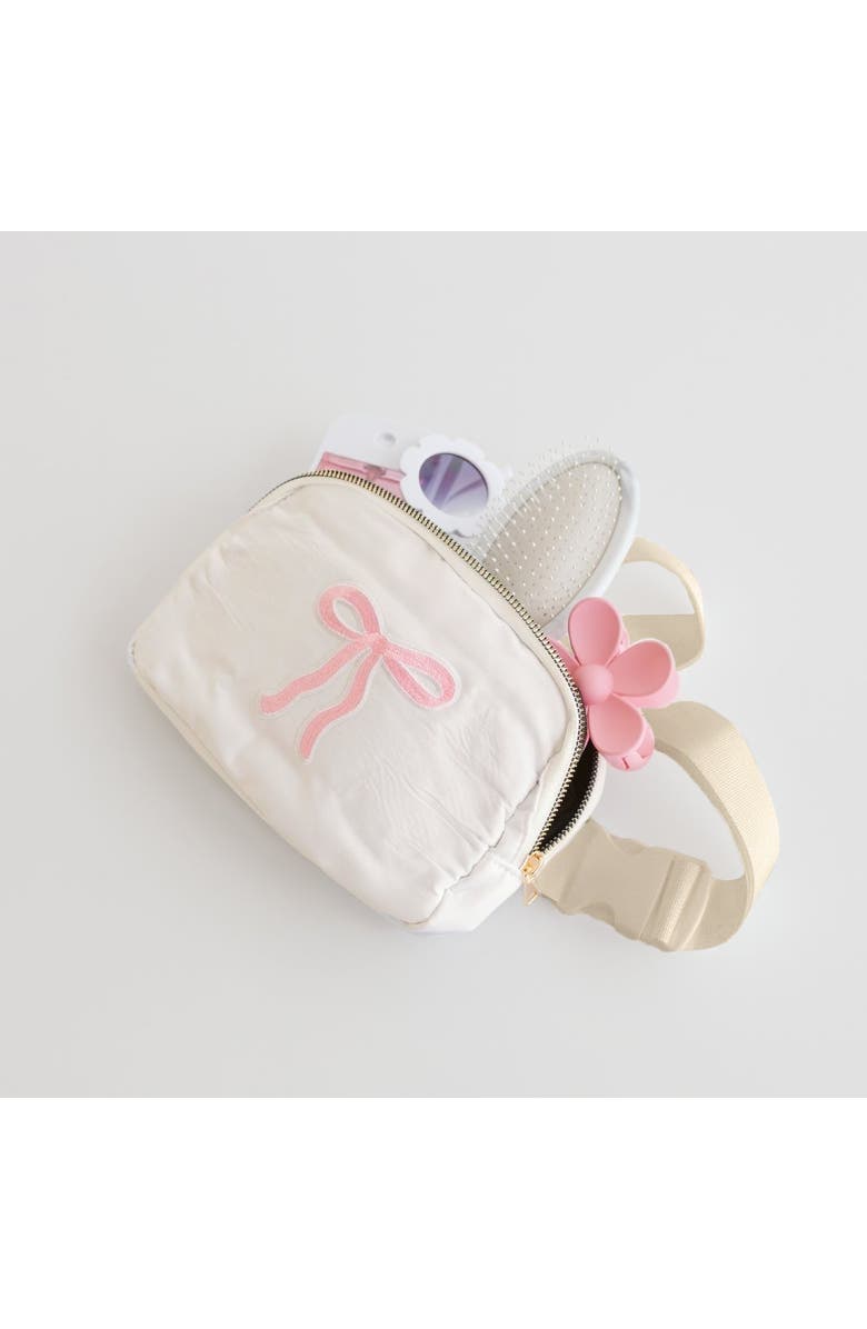 Sweet Wink Bow Patch Belt Bag, Alternate, color, Ivory