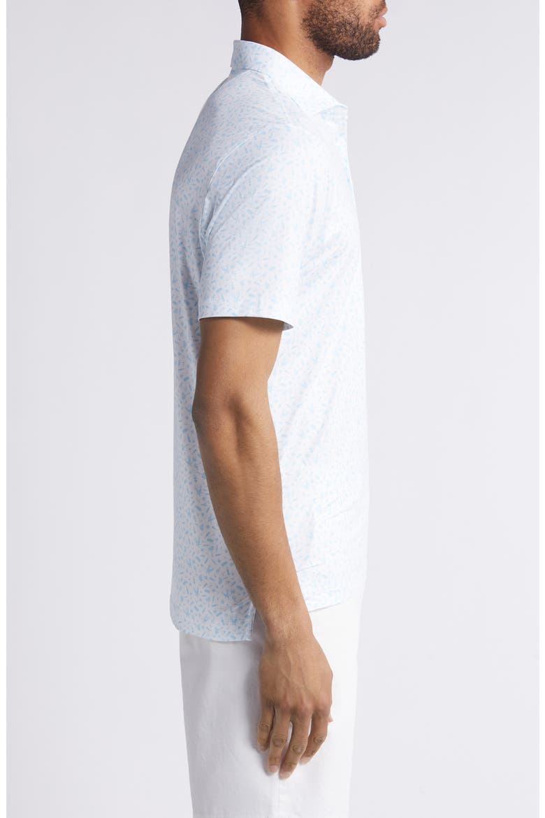 Stag Night Print Performance Polo, Alternate, color, PERMAFROST