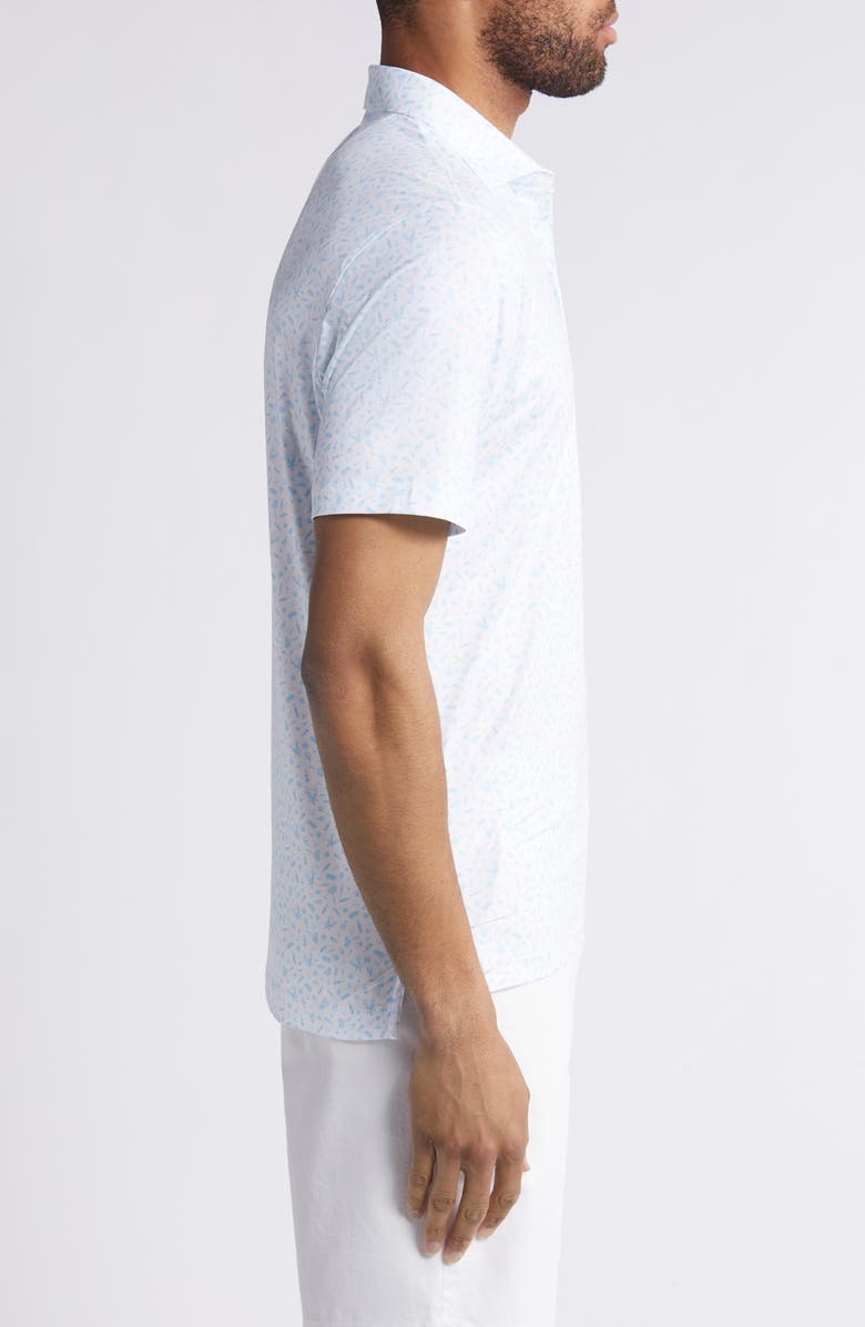 johnnie-O Stag Night Print Performance Polo, Alternate, color, 