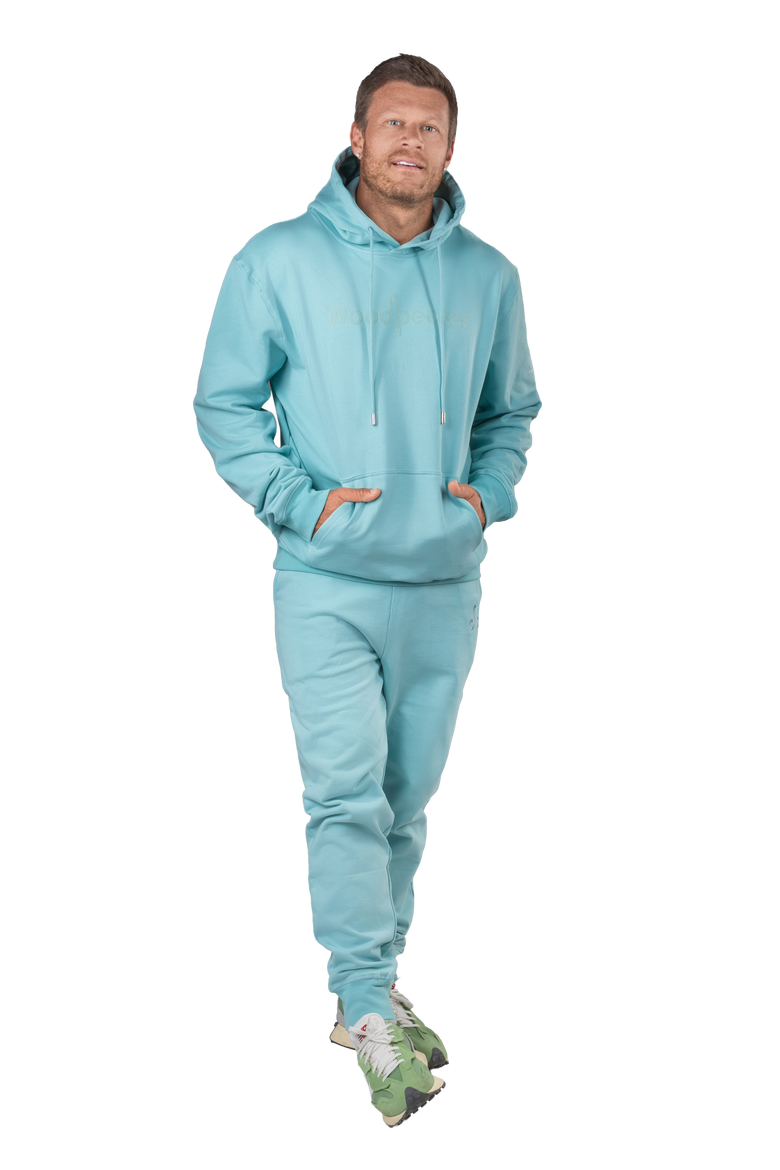 Unisex Cotton Sweatsuit, Alternate, color, Sea Foam