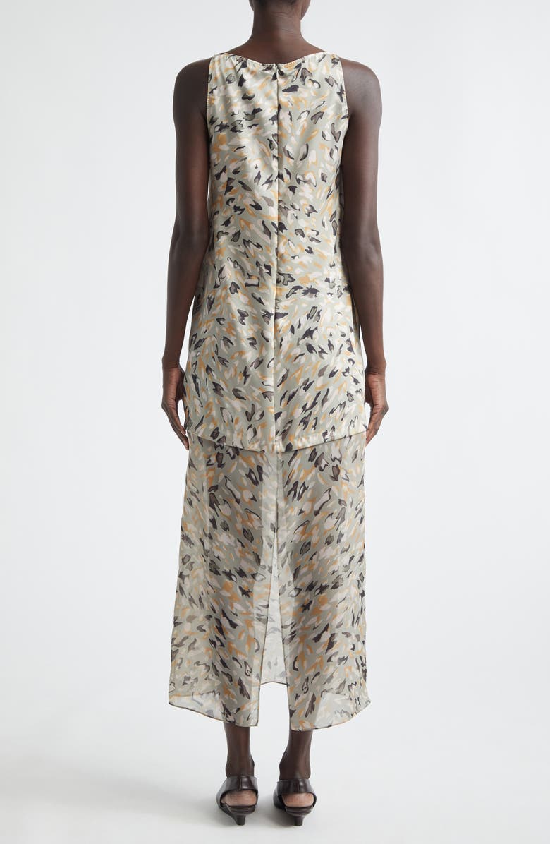 Altuzarra Katrin Abstract Animal Print Maxi Dress, Alternate, color, Desert Sage Animal