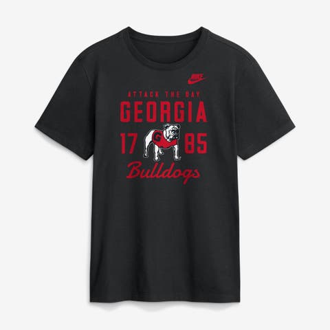 Men's Nike  Black Georgia Bulldogs Legacy Stacked Established T-Shirt
