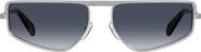 Moschino 59m Square Flat Top Sunglasses