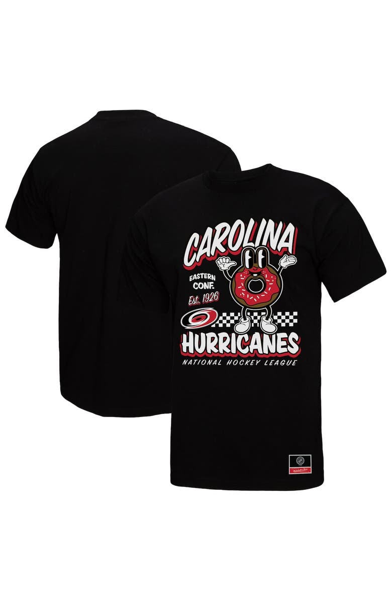 Mitchell & Ness Men's Mitchell & Ness Black Carolina Hurricanes Local Food T-Shirt, Main, color, Black