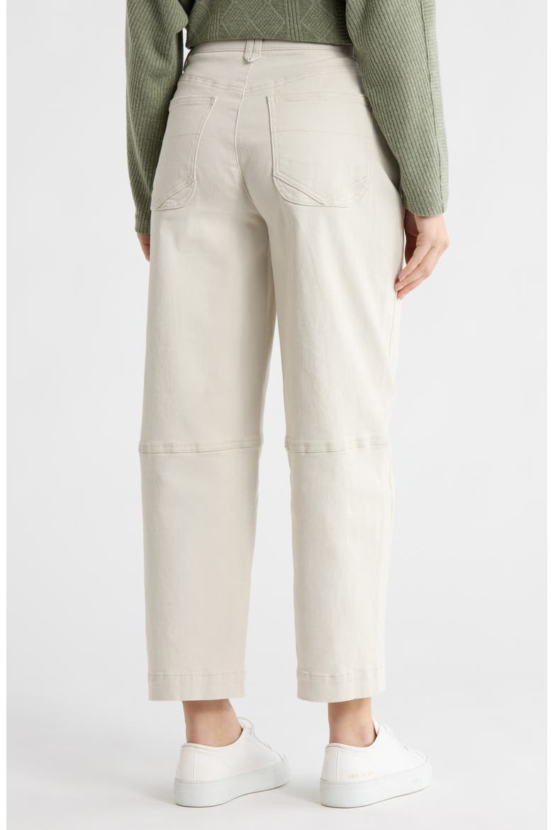 Relaxed Fit Barrel Leg Jeans, Alternate, color, PALE STONE
