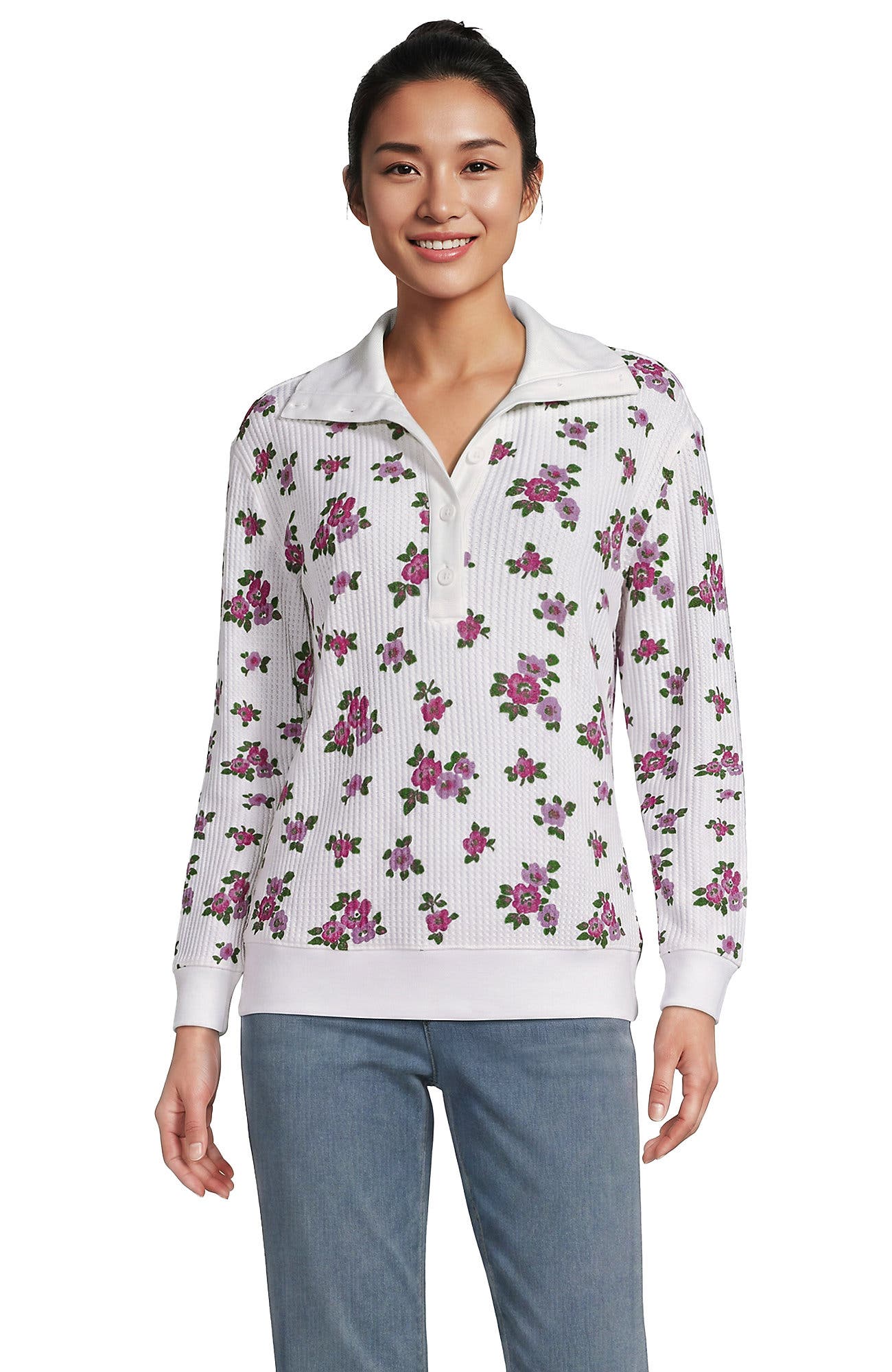 Ivory/Purple Orchid Floral
