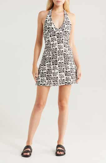 Billabong Sunny Sometimes Halter Minidress