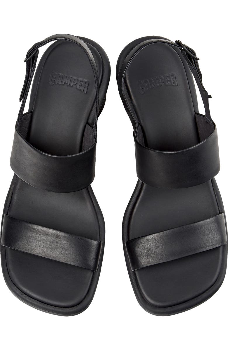 Camper Louise Slingback Wedge Sandal, Alternate, color, Black