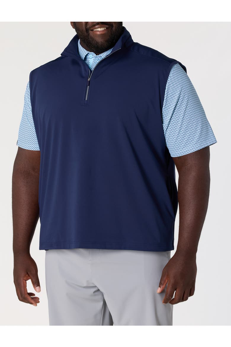 Big & Tall Pure Touch 1/4-Zip Vest, Alternate, color, PEACOAT