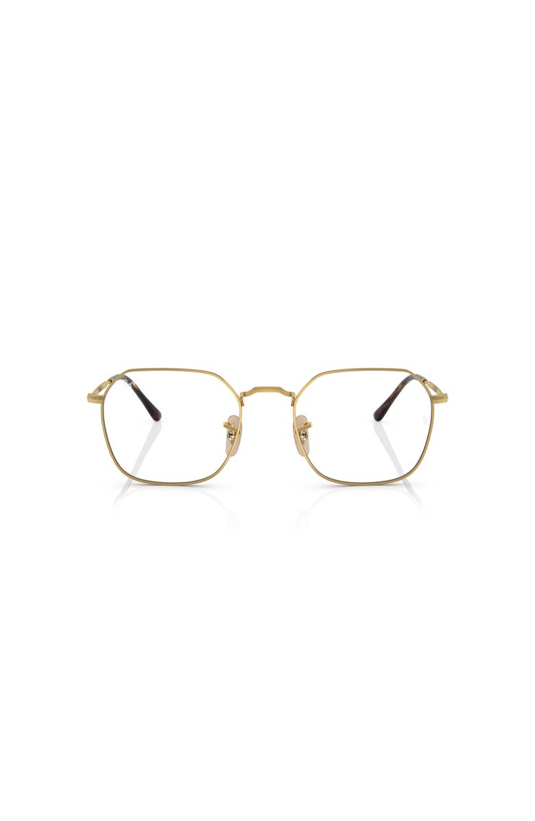 Ray-Ban 53mm Irregular optical glasses, Alternate, color, Gold