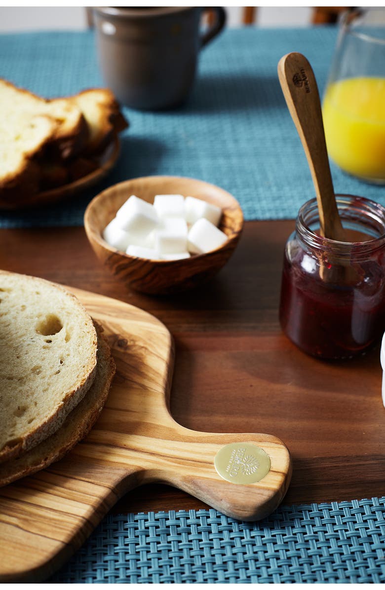 Berard Racine Olivewood 11.4-Inch Cutting Board with Handle, Alternate, color, Brown