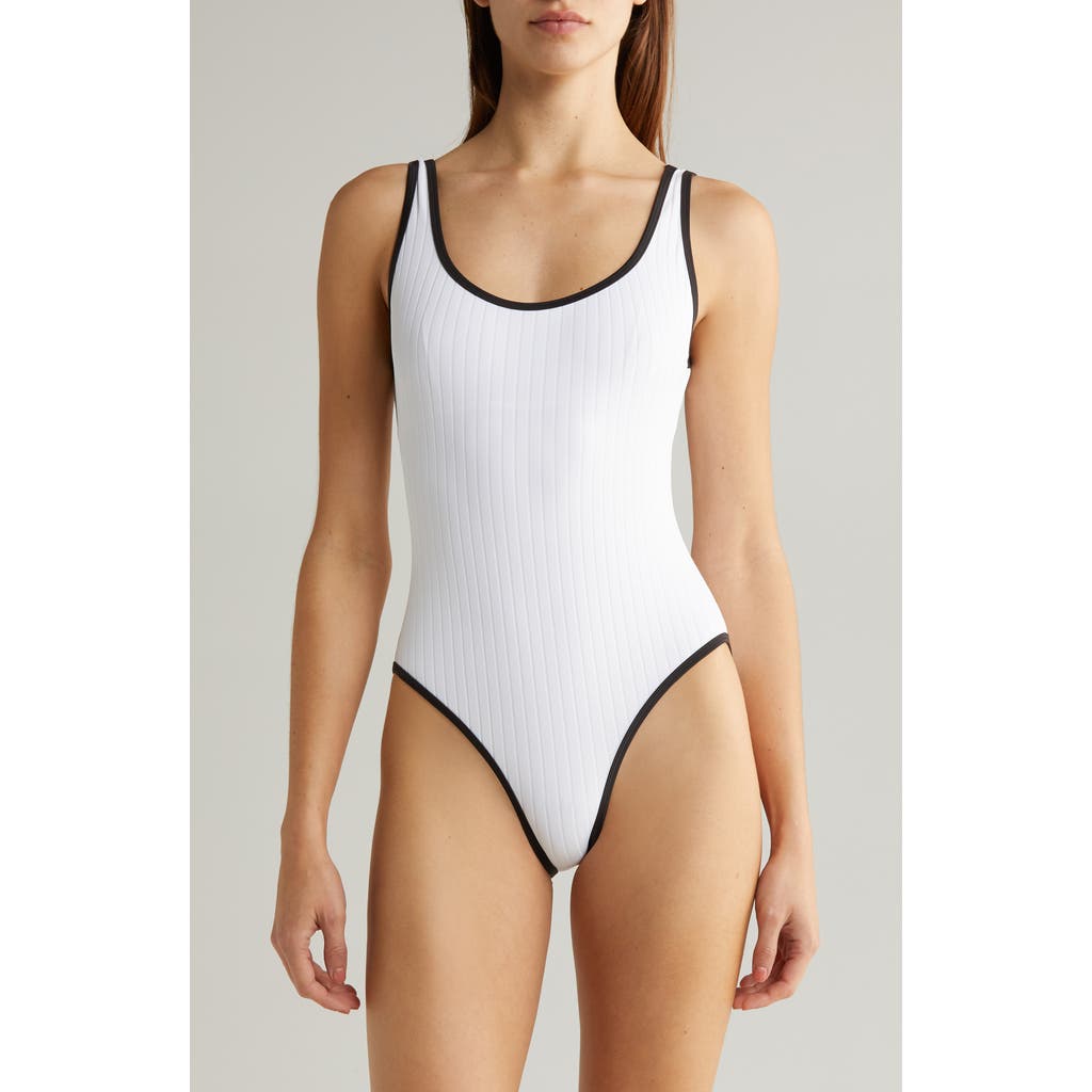 Solid & Striped Annemarie Rib One-Piece Swimsuit in Marshmallow  product
