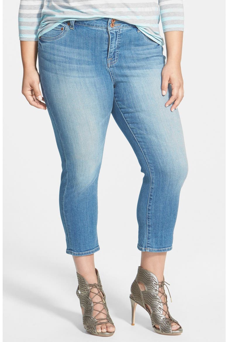 'Emma' Stretch Crop Jeans, Main, color, AIRLIE