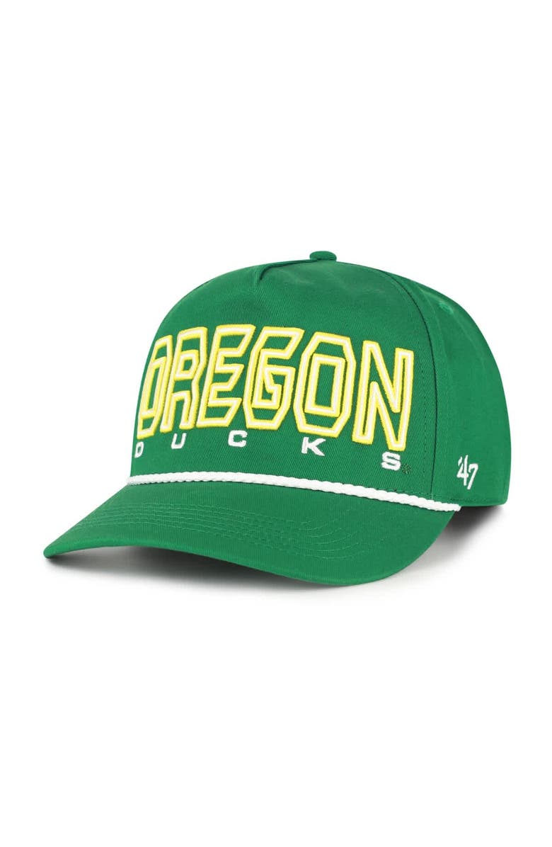 '47 Youth '47 Green Oregon Ducks Byline Hitch Adjustable Hat, Alternate, color,