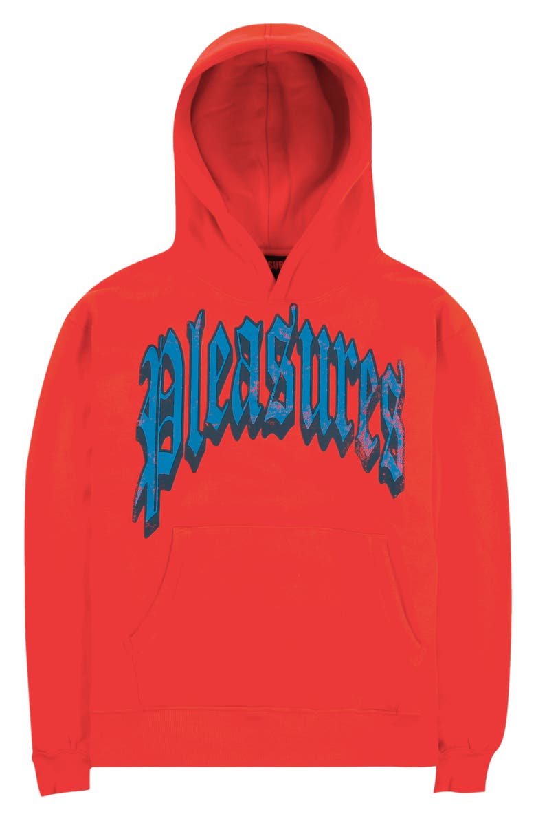 PLEASURES Twitch Cotton Blend Graphic Hoodie, Alternate, color, 