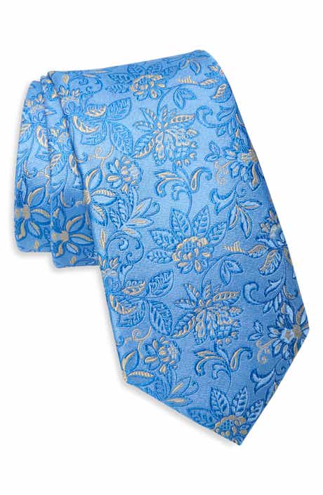 York Floral Silk Satin Tie