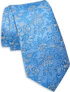 Ted Baker London York Floral Silk Satin Tie