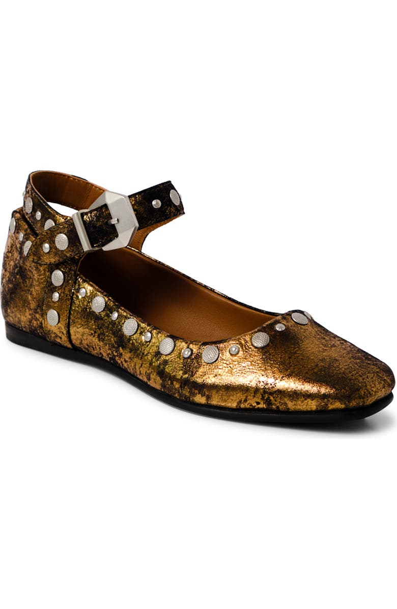 Free People Mystic Mary Jane Flats, Main, color, Bronze Age Metallic