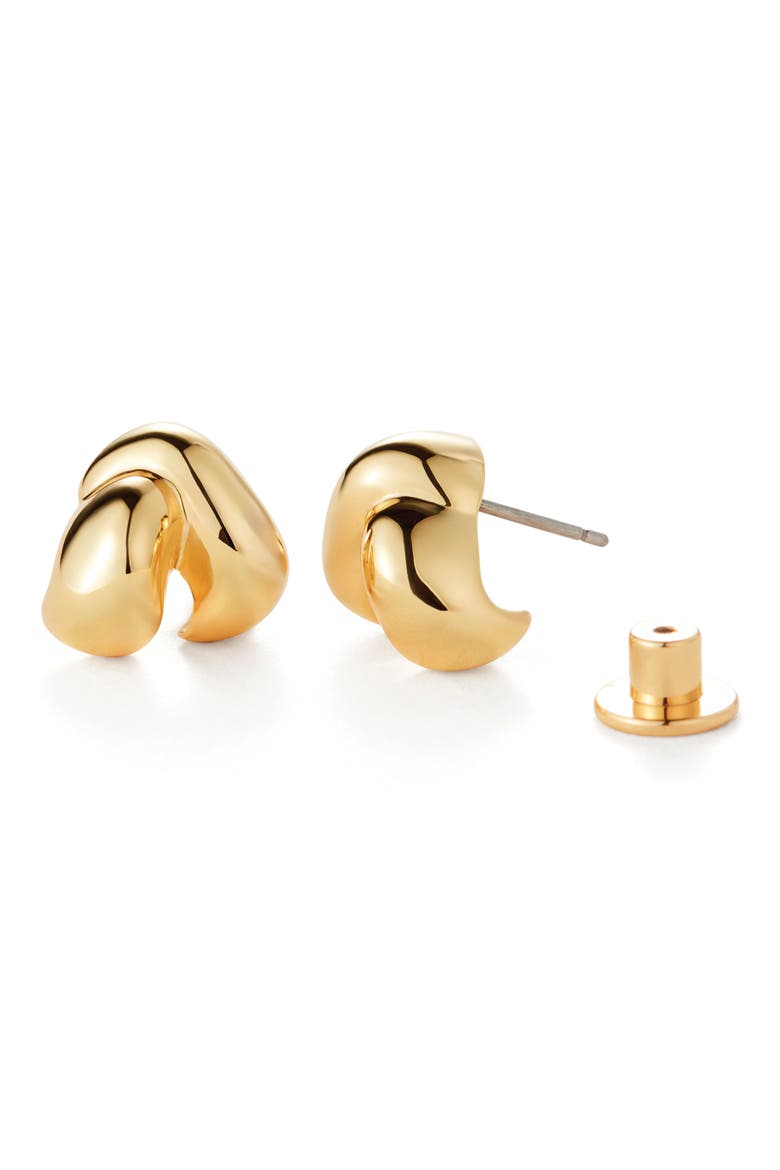 Beatrix Earrings, Alternate, color, HIGH POLISH GOLD