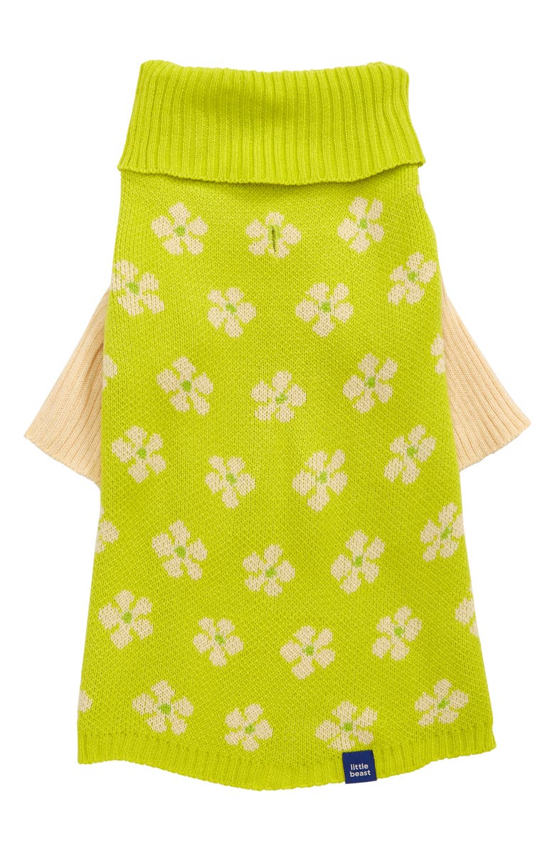 Little Beast Flower Power Pet Sweater, Main, color,