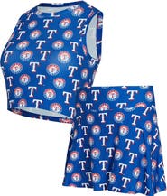 CONCEPTS SPORT Women's Concepts Sport Royal Texas Rangers Knit Tank Top & Skort Set