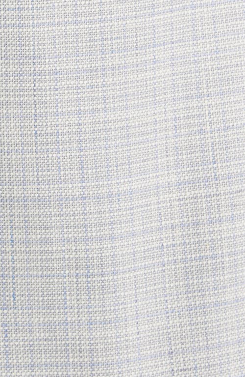 Canali Kei Trim Fit Wool & Silk Blend Melange Sport Coat In Blue