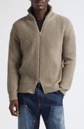 MM6 Maison Margiela Wool Blend Rib Cardigan