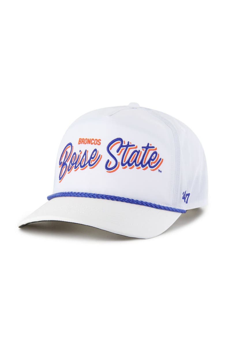 '47 Men's '47  White Boise State Broncos Fairway Hitch Adjustable Hat, Main, color, White