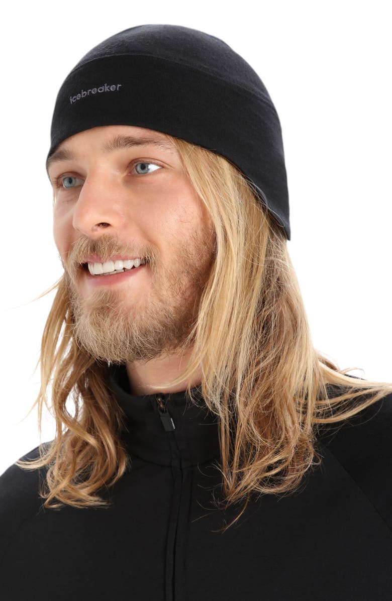 Icebreaker Quantum Merino Wool Lined Beanie, Alternate, color,