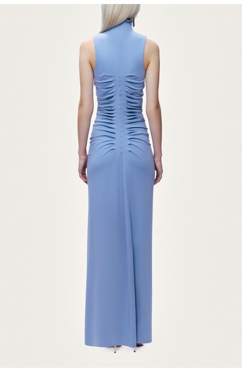 Nocturne Sleeveless Ruched Maxi Dress, Alternate, color, Blue