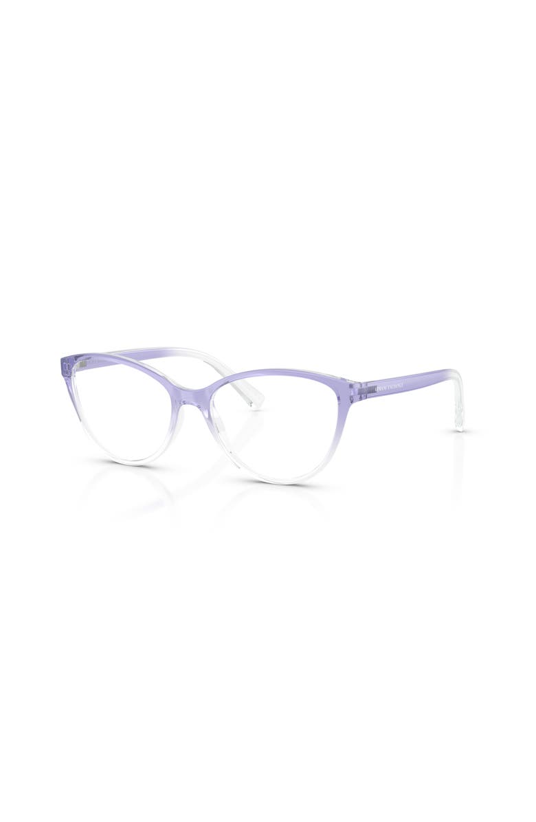 Armani Exchange 53mm Rectangle optical glasses, Main, color, Violet