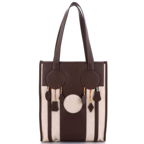 Petit H Dream Catcher Tote Toile and Leather