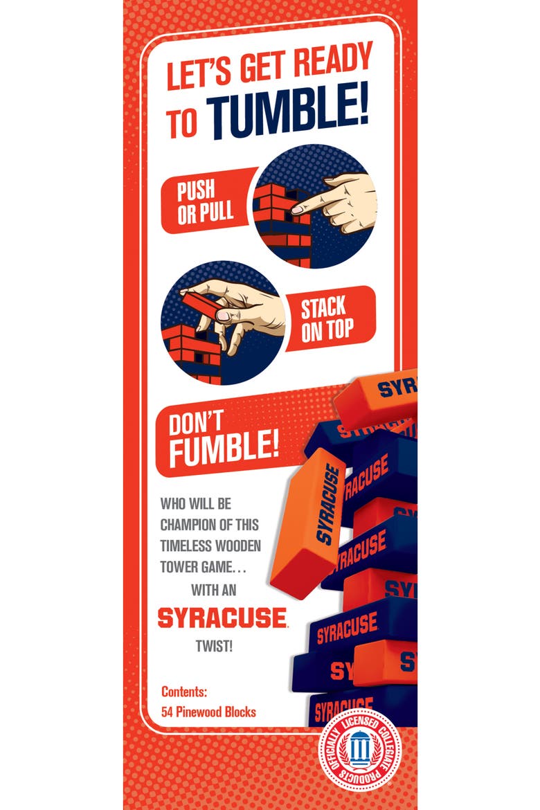 Syracuse Orange Tumble Tower, Alternate, color, Multicolor