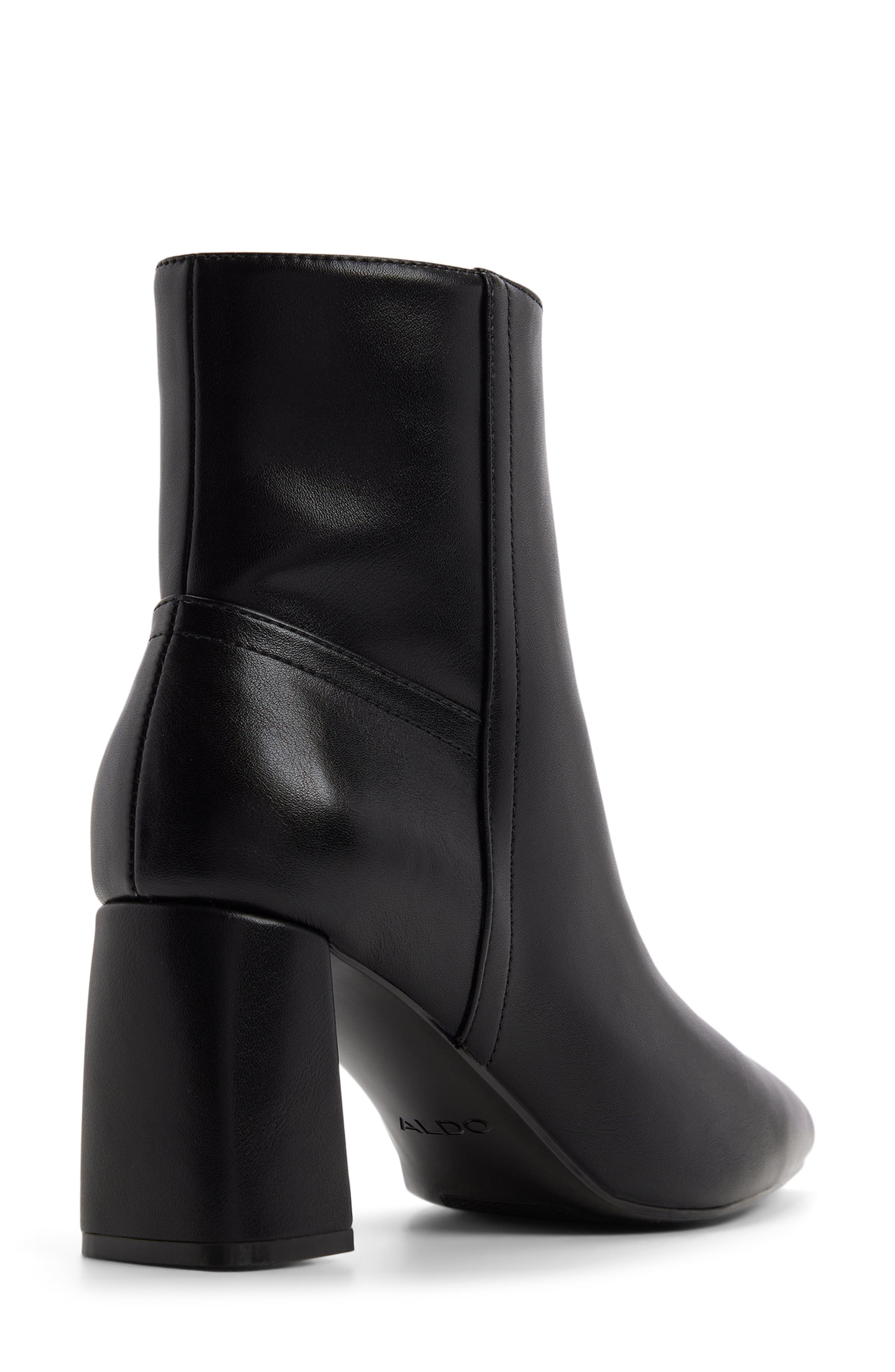 Janb Block Heel Bootie, Alternate, color, BLACK