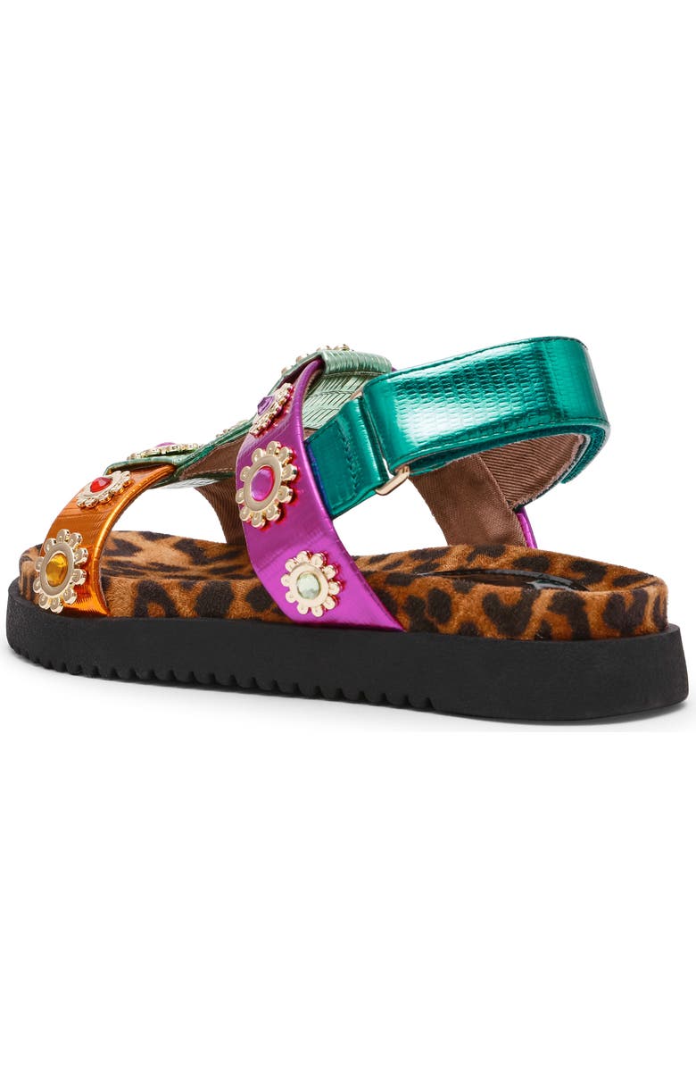 Betsey Johnson Kids' Madox Sandal, Alternate, color, Metallic Multi