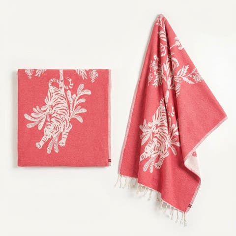 Baklan Yarn Dyed Cotton Peshtemal Set Of 2