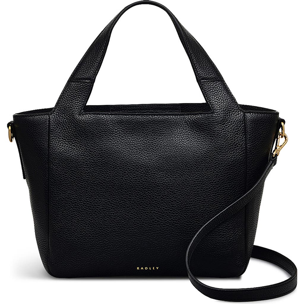 Radley Alpha Road Medium Leather Satchel in Black at Nordstrom Rack