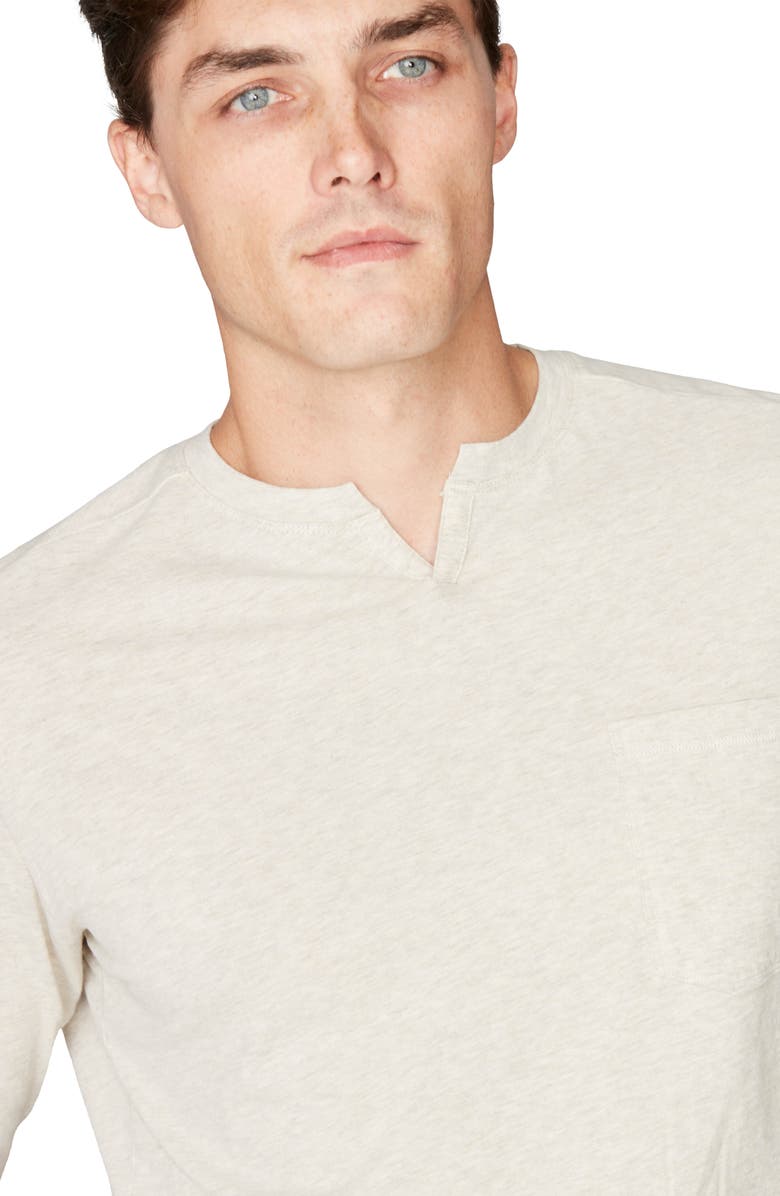 Good Man Brand Victory Slim Fit Notch Neck Long Sleeve T-Shirt, Alternate, color, 