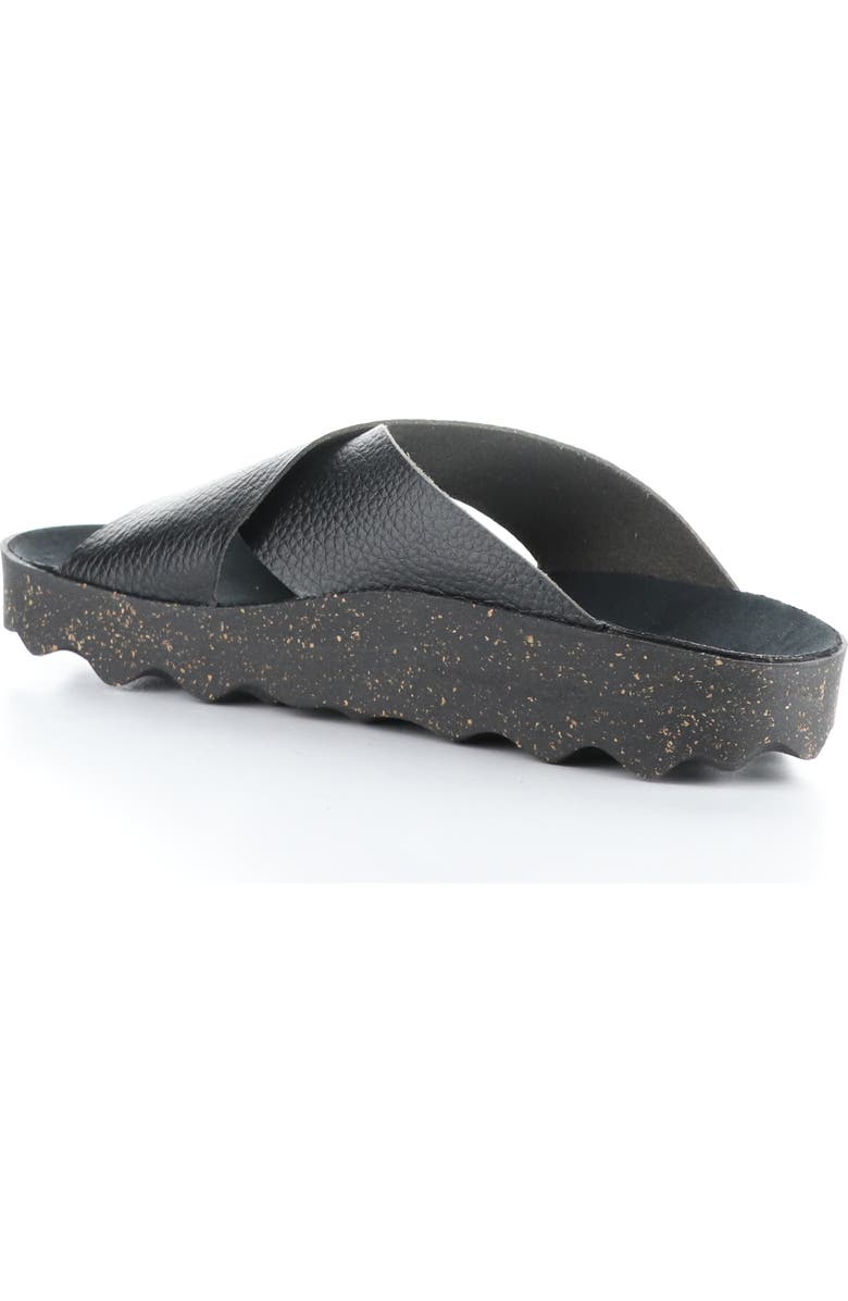 Asportuguesas by Fly London Cross Slide Sandal, Alternate, color, Black