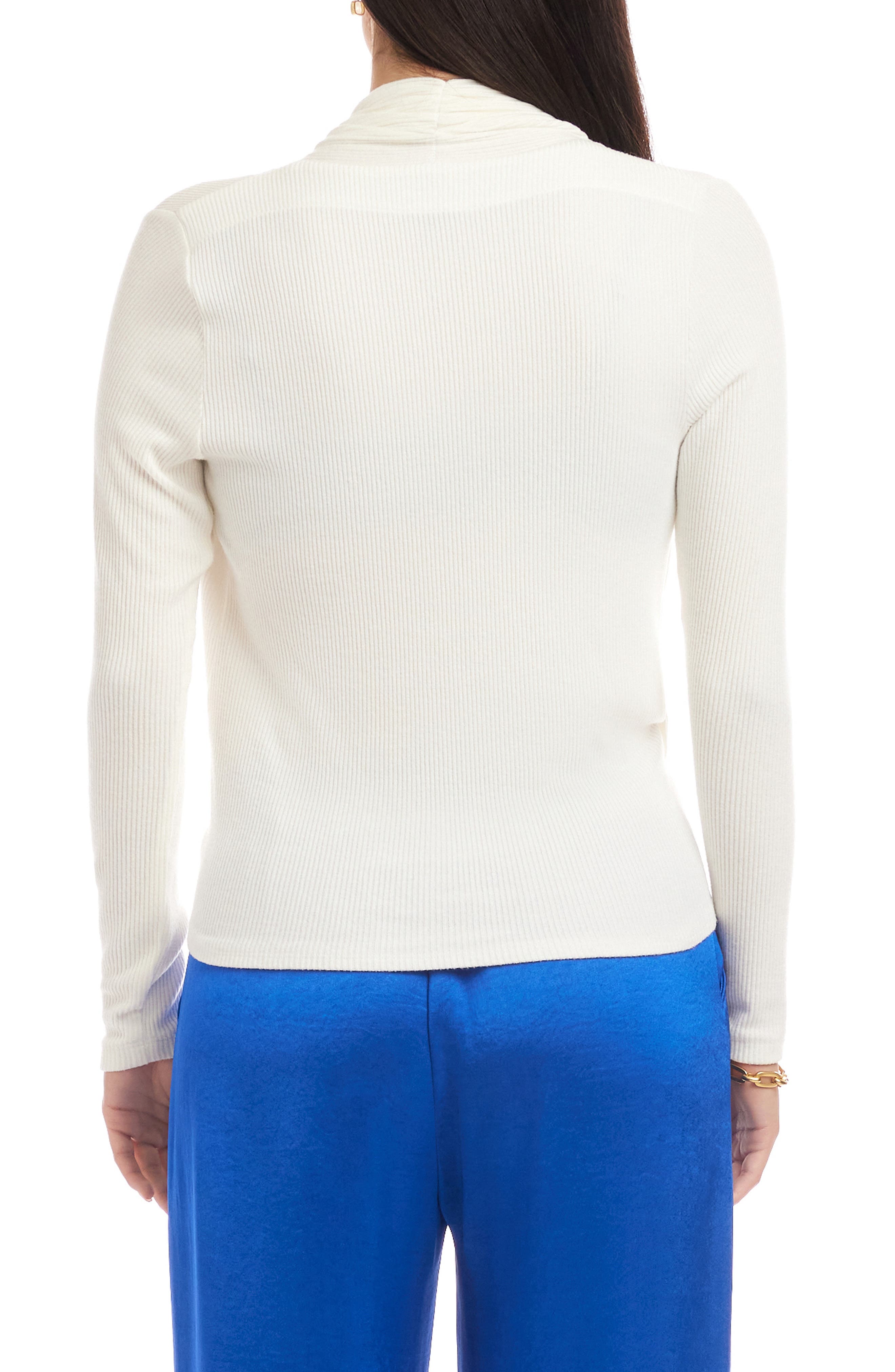 Drape Crossover Rib Top - image 4