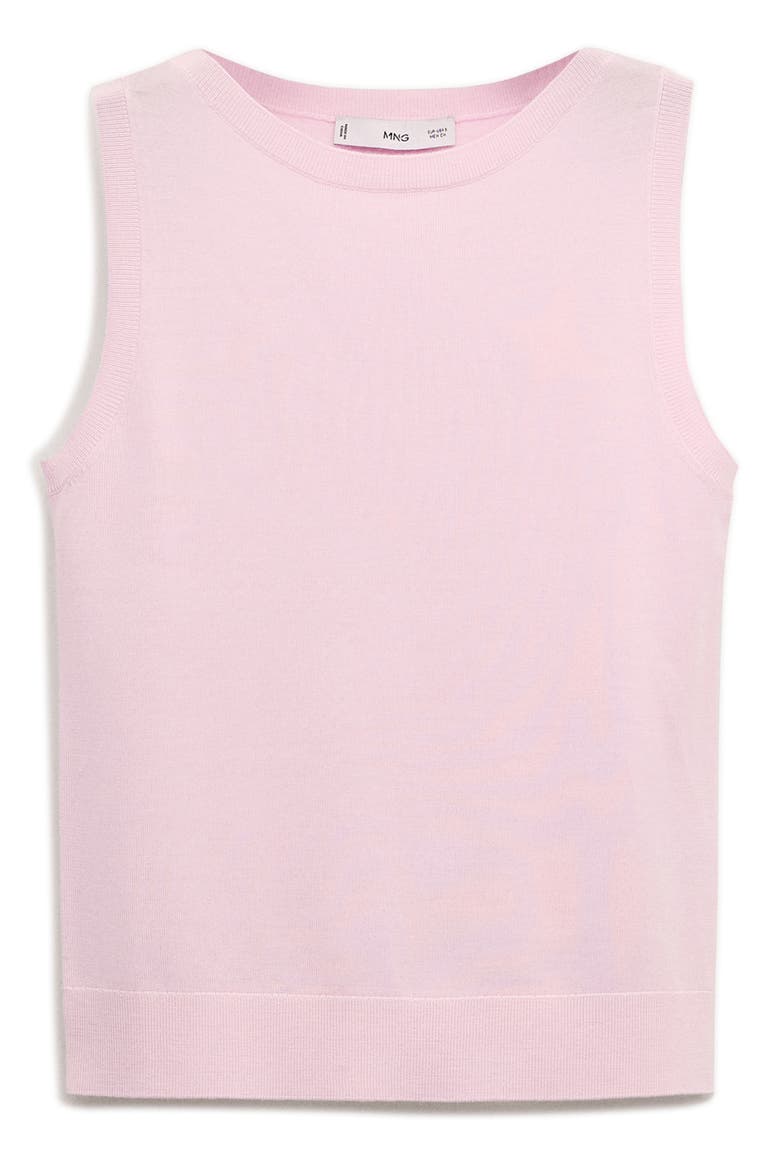 Lorito Sleeveless Rib Trim Wool Sweater, Alternate, color, PINK