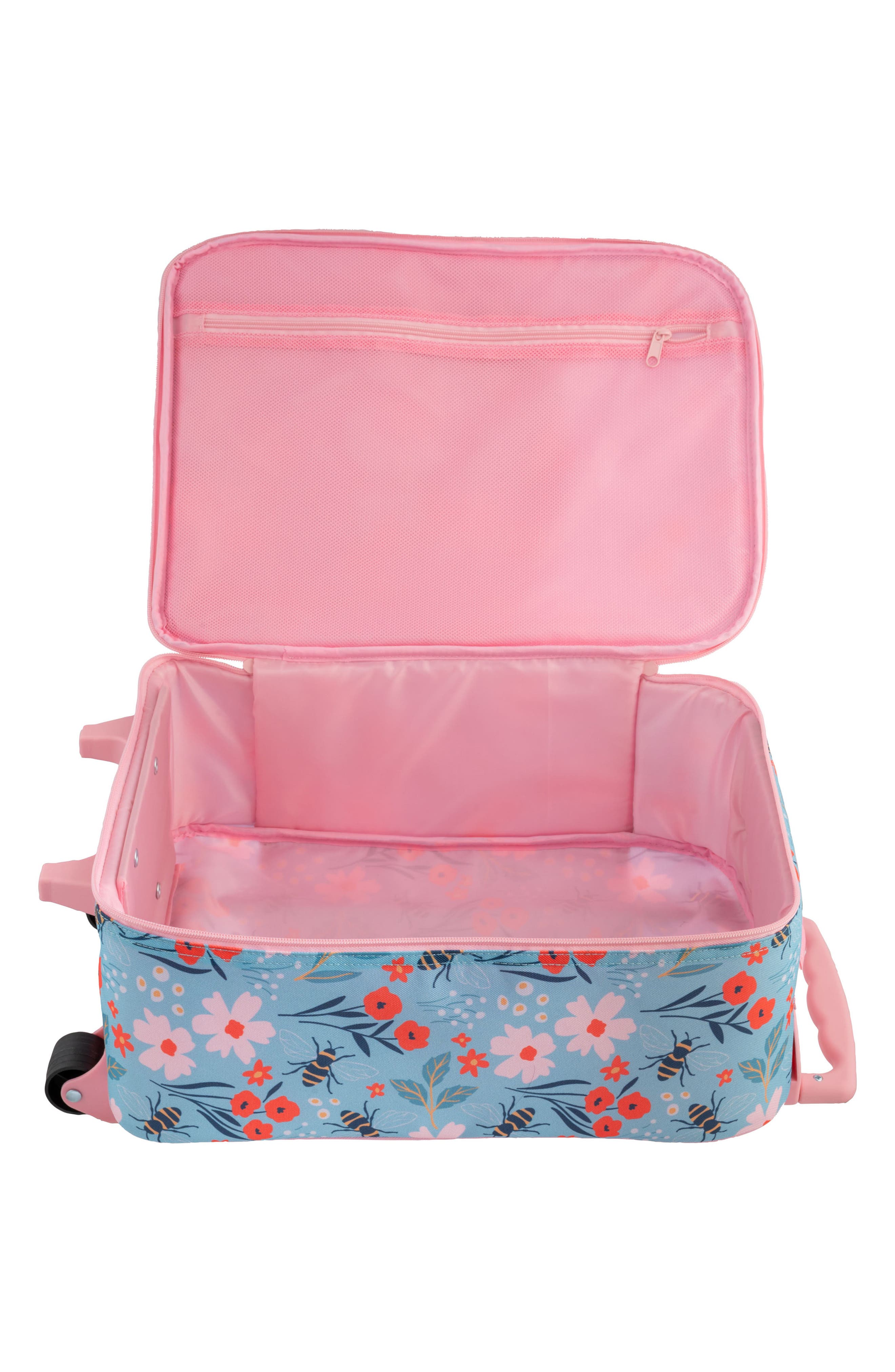 Stephen Joseph Kids' Print Rolling Luggage, Alternate, color, Light Blue