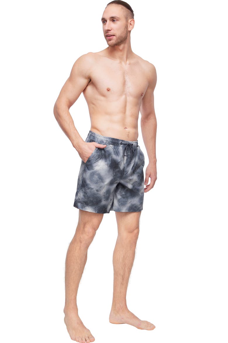 Men's 7" Compression Liner Swim Trunks UPF 50+, Alternate, color, Grey Wash
